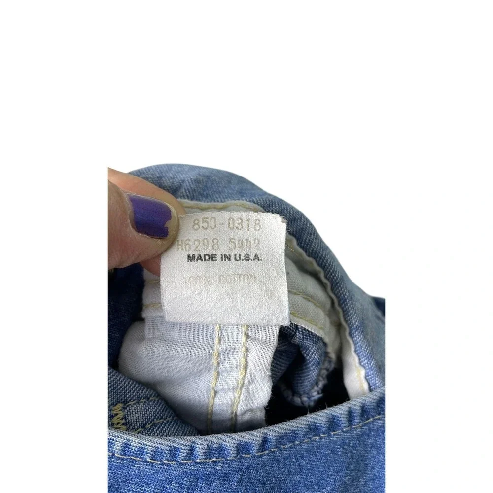 OshKosh B'gosh Denim‎ Overalls Blue Vestbak Vintage Kids 12M Workwear